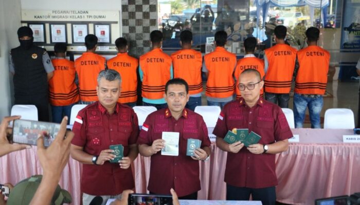 26 WNA Ditangkap di Dumai Saat Hendak Menyebrang Secara Ilegal ke Malaysia