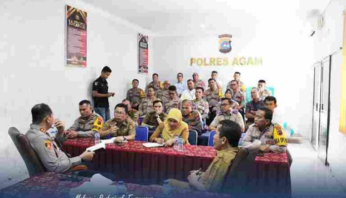 Kantor Pertanahan Agam Dukung Ketahanan Pangan, Hadiri Zoom Meeting Lintas Sektor di Polres Agam