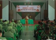 Yonif 132/BS Gelar Donor Darah Memperingati HUT Ke-66