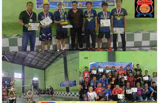 Turnamen Badminton Butterfly CUP II Sukses, Tim Apung Raih Juara di Klambir Lima Kebun