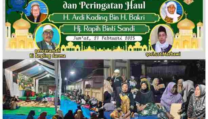 Kades Kramat H. Nur Alam Gelar Peringatan Isra Mi’raj & Haul, Santuni Anak Yatim dan Janda Tua