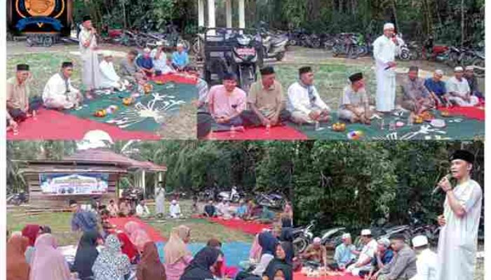 Sambut Ramadhan, Kades Bagan Laguh Darwan, S.Pd. Pimpin Ziarah Kubur dan Doa Bersama