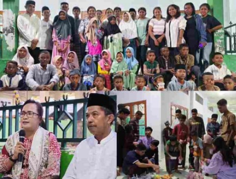 Acara buka bersama antara istri bupati sikka dengan istri wartawan di panti asuhan waioti dengan tema rawat keberagaman