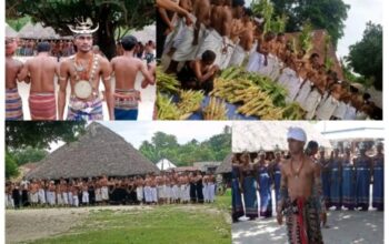 Acara makan jagung tebe bei dan bei bui sali dan meramaikan acara harus bakar di malaka