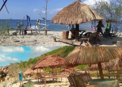 Destinasi wisata yang ada di sikka NTT yang menampilkan pemandangan indah dan pasir pasih di tepi pantai serta sunset saat matahari terbenam