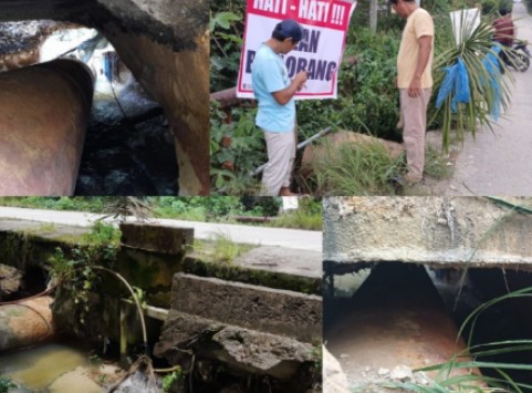 Jalan yang rusak di jalan lintas Ukui Kerumutan warga berharap ada perbaikan baik dari pemerintah maupun dari perusahaan sekitar