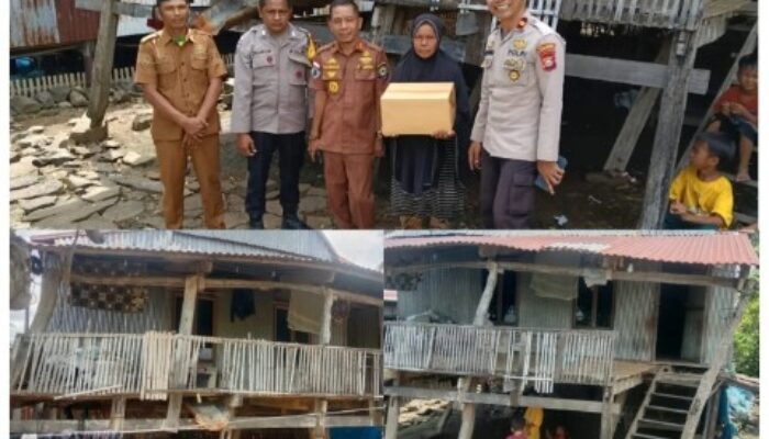 Bertahun-tahun Rumah Warga Nyaris Roboh, Kapolres Jeneponto Turun Tangan