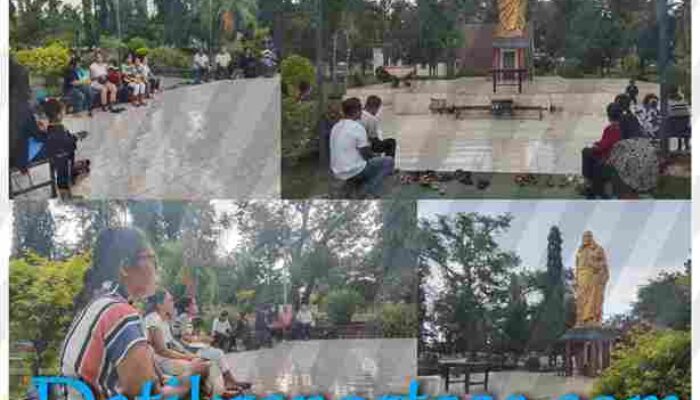 Tindak Lanjut Katekese, Umat KBG Maria Ratu Kontas Ziarah ke Taman Doa Patung Kristus Raja