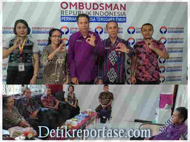 Fhoto ombudsman perwakilan Kupang bersama kepala kantor HAM NTT beserta jajaran dalam Rangkah silaturrahmi dan membangun sinergi antara dua lembaga negara di ruang kerja ombudsman NTT pada Jumat 25 april 2025