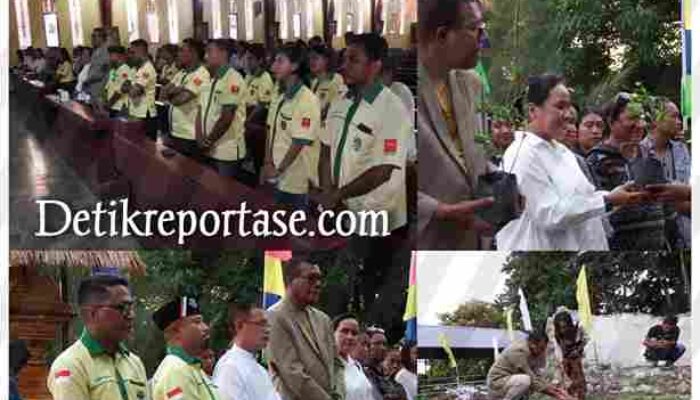 Mengenang “Paus Hijau”, Pemuda Katolik Sikka dan Wabup Gelar Aksi Tanam Pohon dan Seribu Lilin