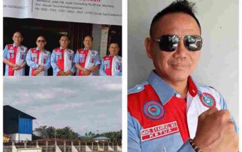 Fhoto sekretaris F - SPTSI simalungun saat menanggapi pernyataan Leo terkait upah buruh di kantornya pada selasa 22 April 2025