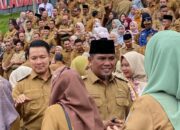 Pemkab Pelalawan Jadikan Momen Apel Perdana Pasca Liburan Idul Fitri Gelar Halal Bihalal