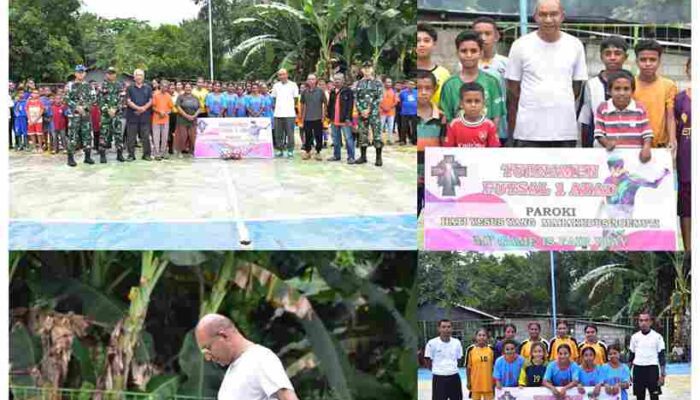 Sorak Sorai Futsal Warnai Jalan Menuju Satu Abad Paroki Noemuti: Semangat OMK Tak Padam Diguyur Hujan