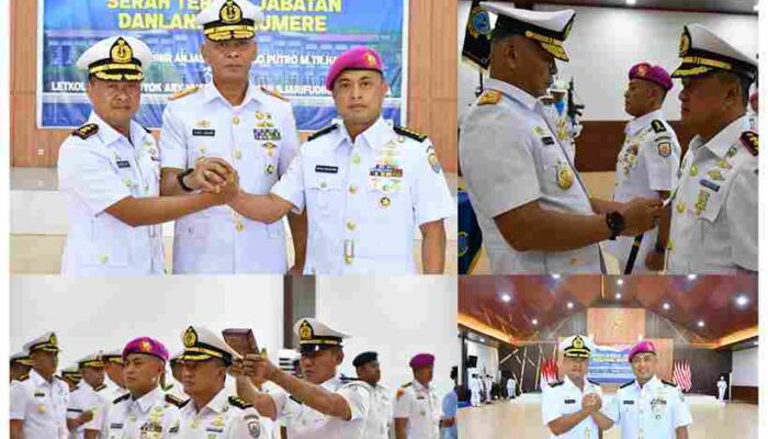 Tongkat Komando Danlanal Maumere Resmi Berganti: Letkol Laut (P) Yoyok Ary Nugroho Achmar Syarifudin Siap Jalankan Misi Maritim