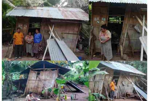 Rumah mama Martina janda miskin yang 6 tahun bertahan di rumahnya yang nyaris roboh