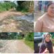 Fhoto warga keluhkan jalan yang rusak dan belum di perbaiki lebih dari 10 tahun