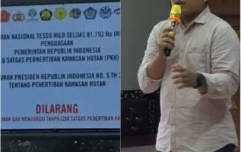 Gambar peta lokasi kawasan tntn teso Nilo dan harapan masyarakat saat akan ada kunjungan ke lokasi