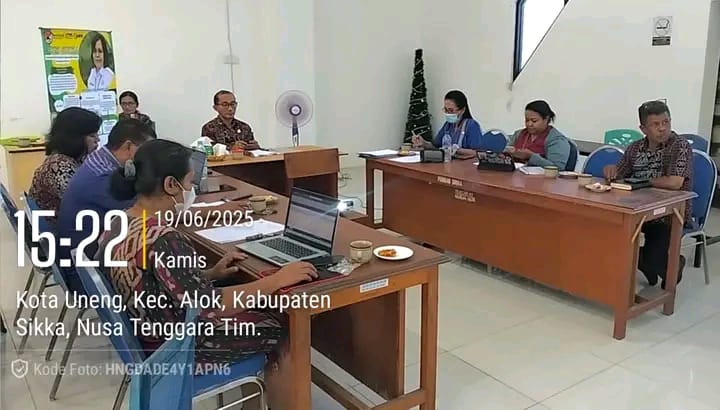 Pembahasan draff perbub pengendalian insflasi hingga tahun 2027 oleh sekda sikka