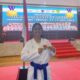Fhoto sang juara encha Rodrigues pelajar Smansa Maumere yang mewakili Indonesia di kejuaraan karate di Asia tenggara 2025