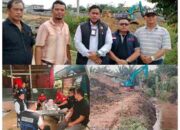 Parit Tersumbat Picu Protes Warga PGRI, Satpol PP Pelalawan Turun Tangan dan Pengelola Langsung Bersihkan