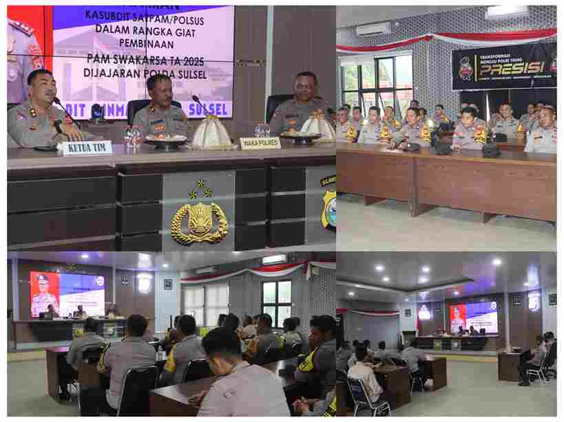 Polres Soppeng Sosialisasikan Perpol No. 04 Tahun 2020: Satpam Bukan Sekadar Penjaga, Tapi Mitra Strategis Polri