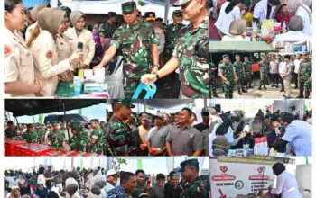Panglima TNI Tinjau Bakti Kesehatan saat Panen Raya Padi Kodam I/BB di Deli Serdang