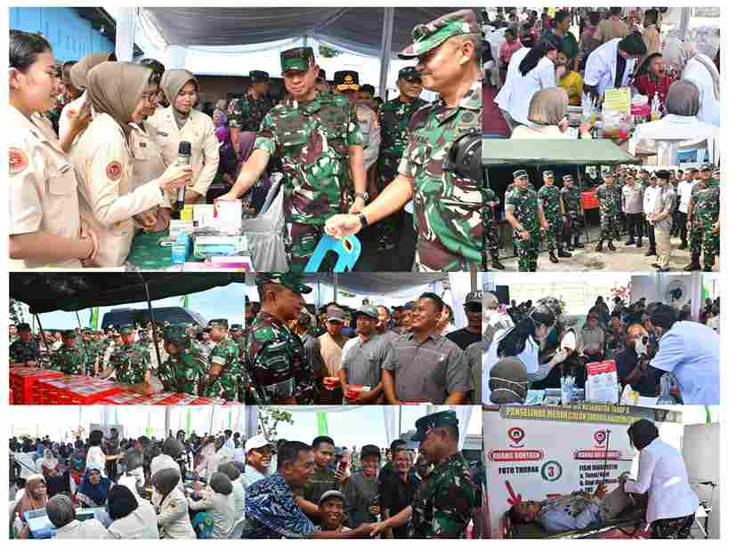Panglima TNI Tinjau Bakti Kesehatan saat Panen Raya Padi Kodam I/BB di Deli Serdang
