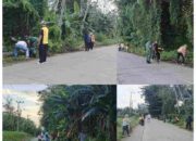 Koramil Desa Ganra Gelar Karya Bakti di Akhir Pekan, Rajut Kebersamaan dan Jaga Lingkungan