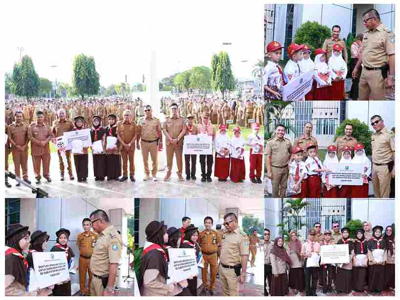 Tahun Ajaran Baru, Ribuan Siswa Baru di Bulukumba Terima Seragam Sekolah Gratis