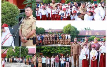 Bupati Andi Utta Tinjau Gerakan Ayah Mengantar Anak Hari Pertama Sekolah di SDN 2 Bulukumba