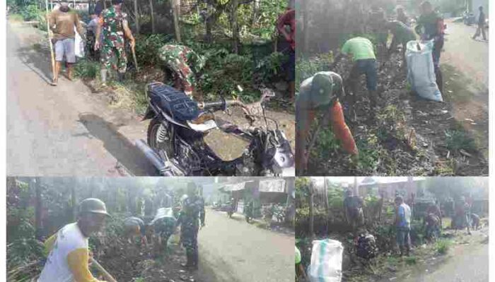 Danramil Marioriawa Bersinergi Ciptakan Lingkungan Bersih di Kelurahan Limpomajang