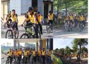 Kapolres Soppeng Gowes Keliling Kota: Dekat dengan Warga, Jaga Kamtibmas dengan Humanis