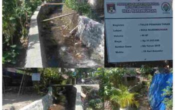 Dana Desa Kucuran Pemkab Minahasa, Proyek Infrastruktur Warembungan Berjalan Baik