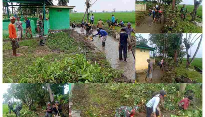 Jumat Bersih di Soppeng: Koramil 04/Liliriaja Gelar Karya Bakti, Warga Antusias Ciptakan Lingkungan Sehat