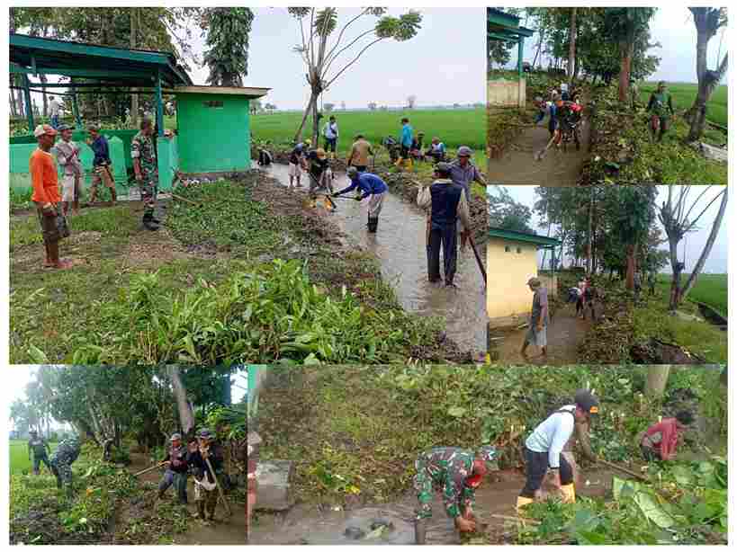 Koramil 04/Liliriaja Gelar Karya Bakti, Warga Antusias Ciptakan Lingkungan Sehat