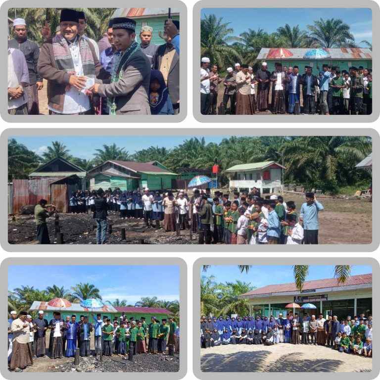 Ahmada MZ Tinjau Langsung Pesantren yang Terbakar di Aceh Singkil: “Jangan Larut dalam Duka, Tetap Bangkit!”