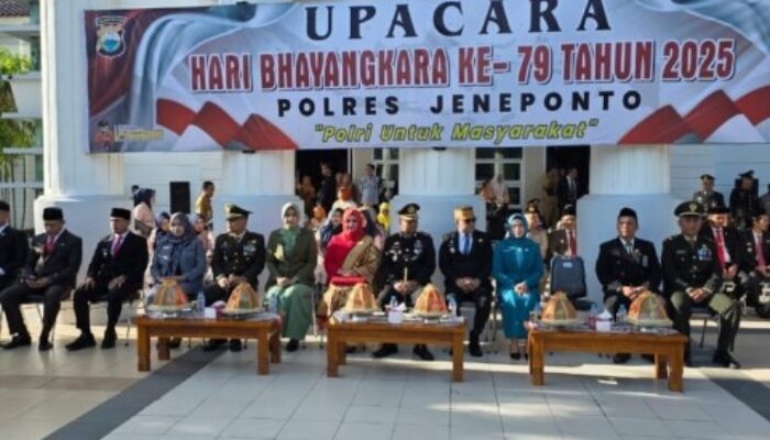Hari Bhayangkara ke-79 di Jeneponto: Polri Perkuat Komitmen dan Sinergitas Jaga Negeri