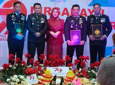 Polsek tempe ukir prestasi di hari Bhayangkara ke 79 raih penghargaan ketahanan pangan dan kebersihan mako