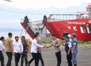 Polresta Banyuwangi Siagakan Personel dalam Kunker Wapres Gibran, Tinjau Langsung Penanganan Laka Laut KMP Tunu Pratama Jaya