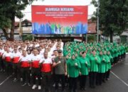 Danrem 051/Wkt Olahraga Bersama Anggota Kodim 0504/Jakarta Selatan