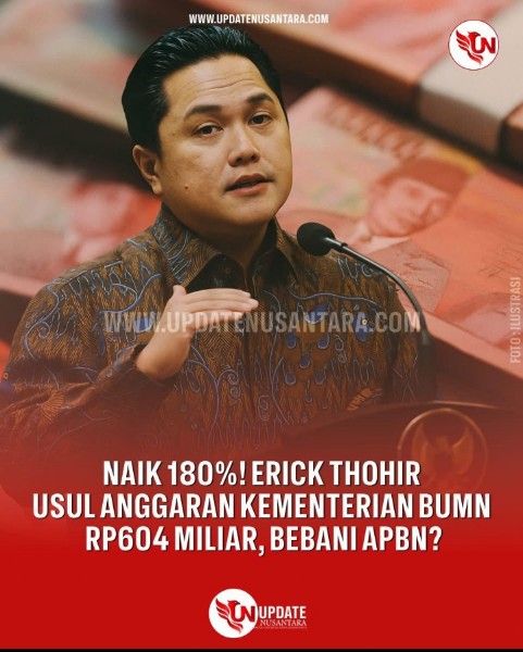 Erick Thohir Tegaskan Usulan Rp604 Miliar untuk Kementerian BUMN Tak Akan Bebani APBN