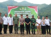 Polres Soppeng Tanam Jagung Serentak di Lahan Perhutanan Sosial, Dukung Swasembada Pangan 2025