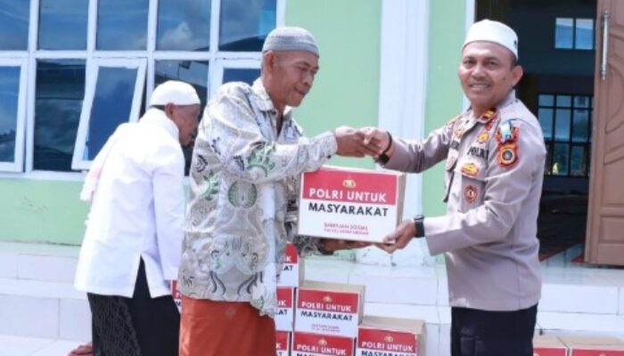 Peduli Sesama, Polres Bener Meriah Salurkan Bantuan Sosial untuk Kaum Dhuafa dan Lansia di Kecamatan Wih Pesam