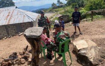 Satgas Pamtas Gelar Layanan Kesehatan Keliling