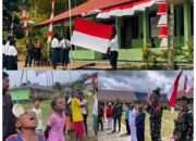 Satgas Yonif 763/SBA Gelar Upacara HUT RI ke-80, Pawai Merah Putih, dan Perlombaan Rakyat di Bamusbama