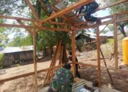 Sinergi TNI dan Warga: Satgas Pamtas Bantu Pembangunan Rumah di Desa Napan
