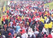 Meriah! Ribuan Warga Padati Jalan Sehat dan Baksos HUT RI ke-80 di Kecamatan Biringkanaya