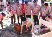 Hari Pramuka, Edy Manaf Letakkan Batu Pertama Pembangunan Mushallah Cikal Bulukumba