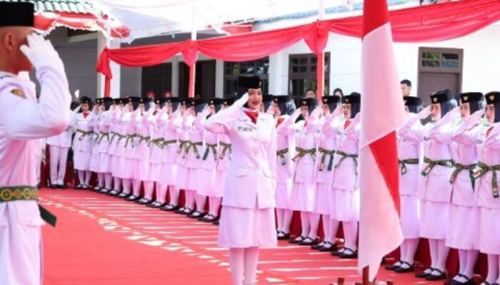 Paskibra Bulukumba Dikukuhkan, Siap Kibarkan Bendera di HUT ke-80 RI