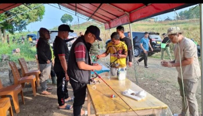 Kapolres Soppeng Hadiri Silaturahmi Forkopimda Lewat Mancing Mania di Medde